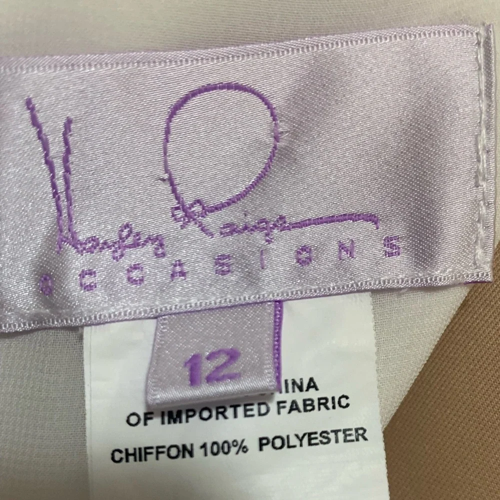 Hayley Paige Bridal Wedding Chiffon Jumpsuit Style 5710 Ivory - Picture 9 of 11